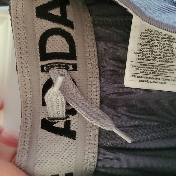 NWT Adidas Press Coverage Football Pants Youth L GRAY Polyester Spandex - Picture 6 of 6